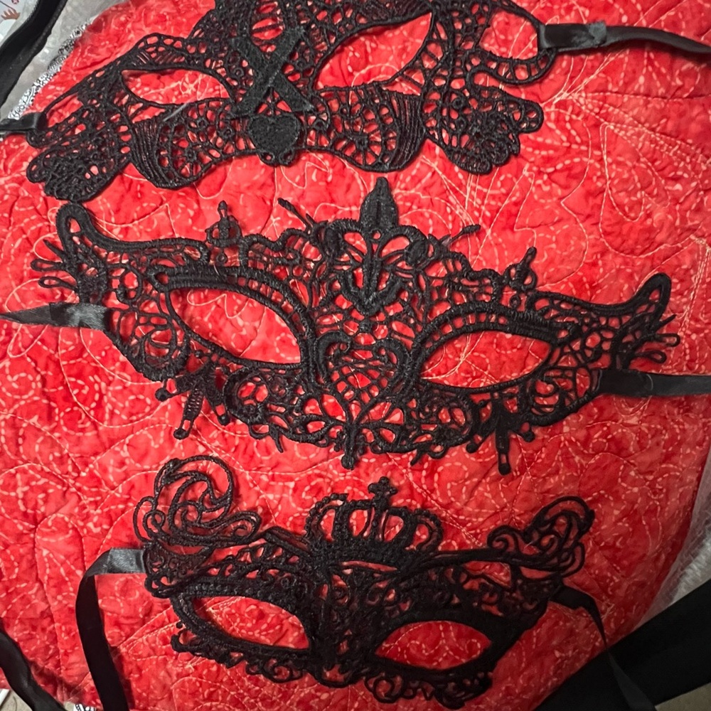 FABRIC MASQUERADE MASKS